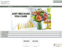 Tablet Screenshot of flowerbydesignnashville.com